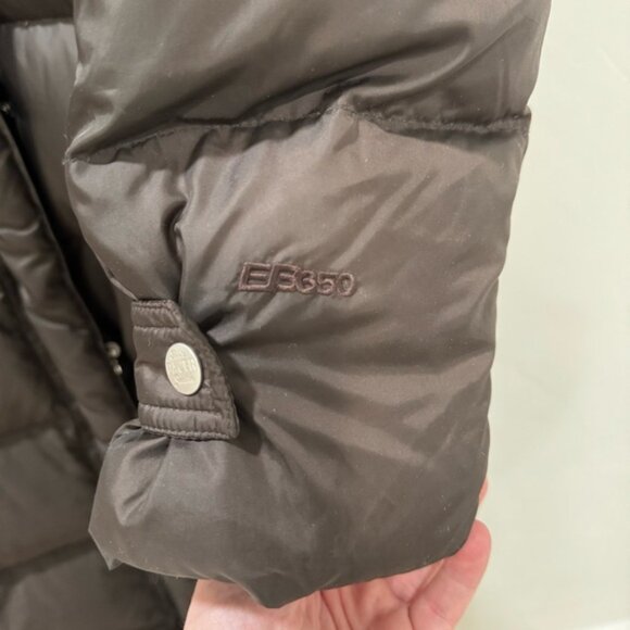 Eddie Bauer Seattle Brown Long Down Parka Coat Puffer Hood Women's Small - Picture 9 of 15
